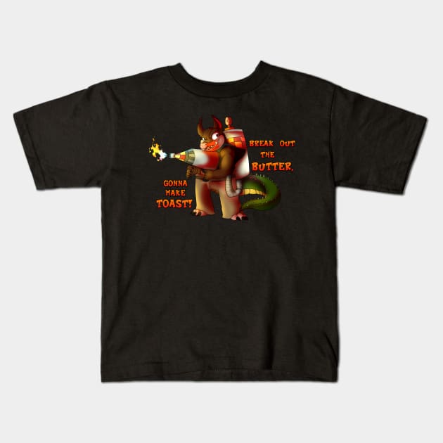 Break out the butter, Gonna make Toast! Kids T-Shirt by Kuroryushin